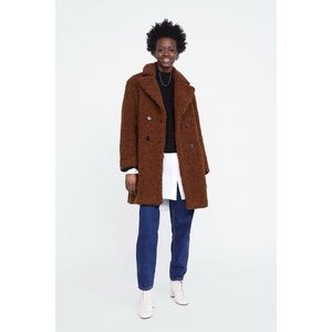 Zara faux fur coat